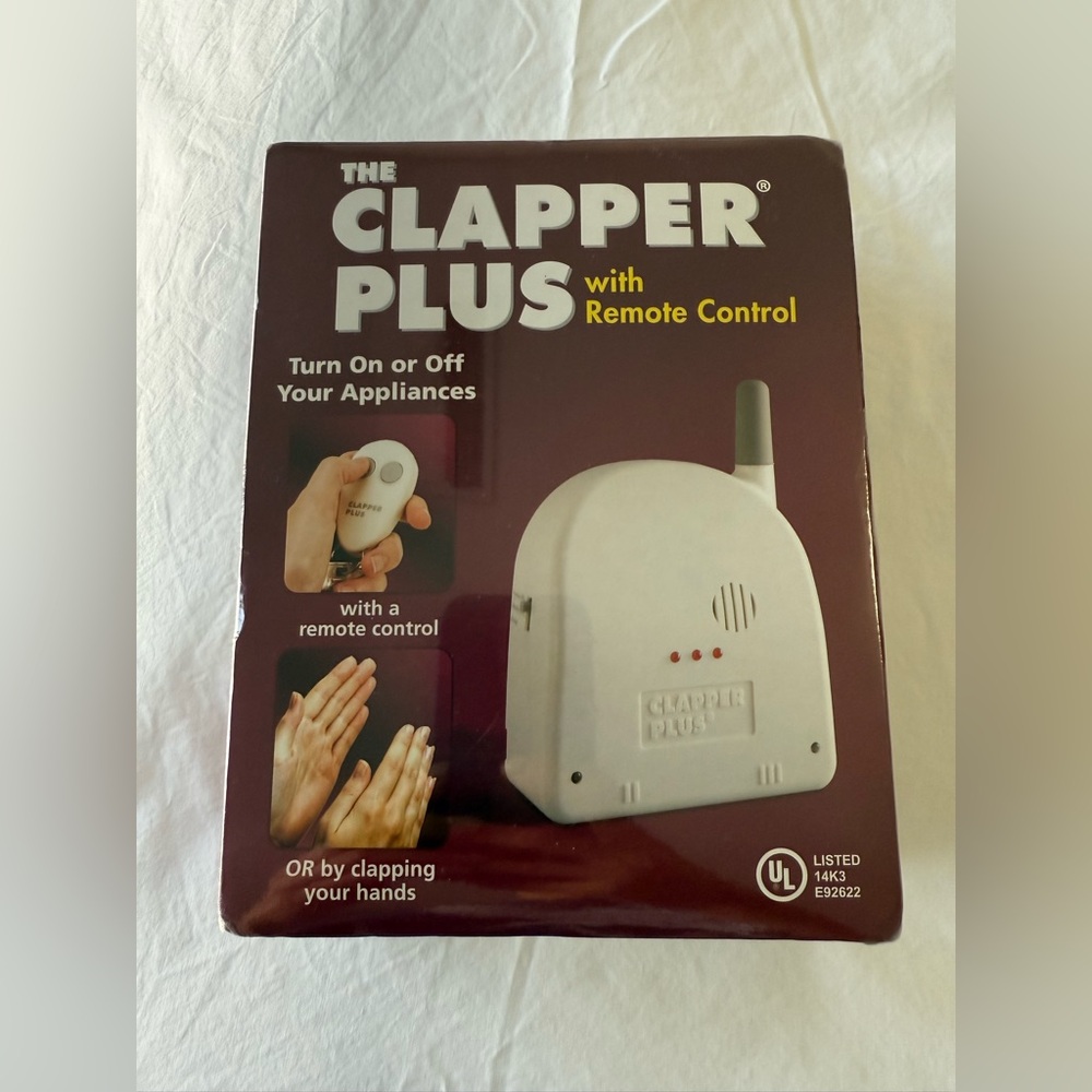 The Clapper Plus With Remote Clap On Clap Off Sound Activated NIP